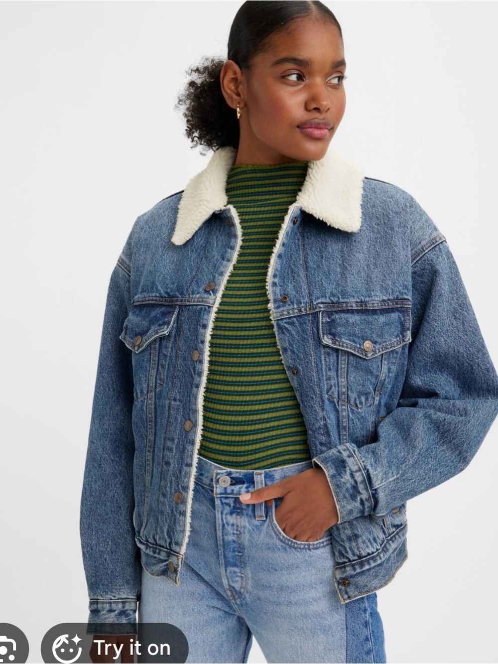 Levi’s 90s Denim Sherpa Trucker Jacket